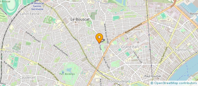 localisation de l'entreprise SAS BE BA  LE BOUSCAT