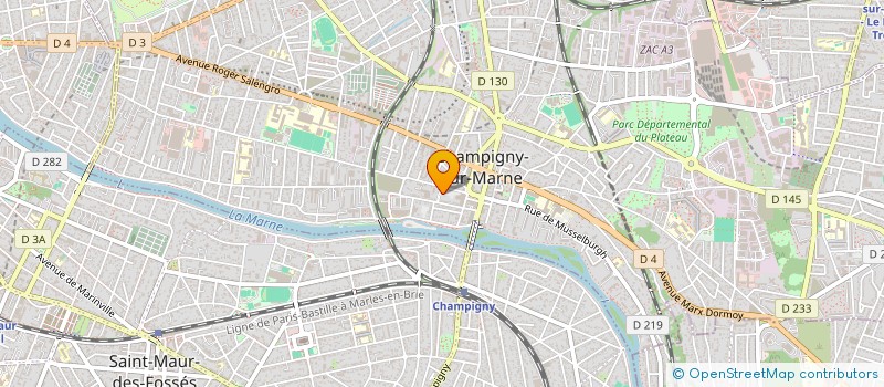 localisation de l'entreprise SAS BE-ME-KA-I à CHAMPIGNY-SUR-MARNE