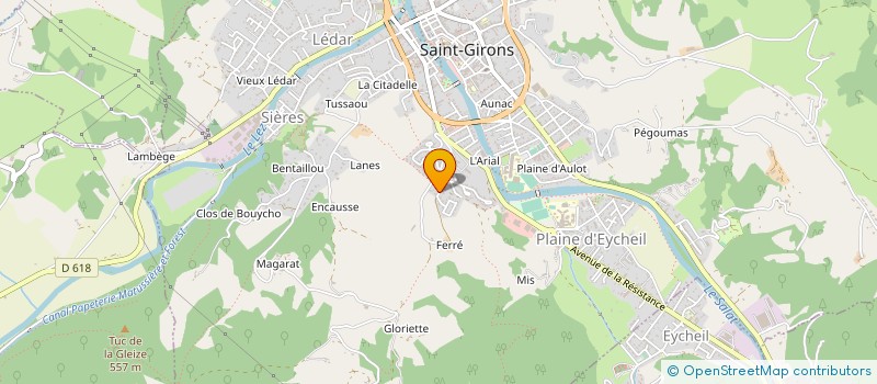 localisation de l'entreprise SAS BEAUREGARD à SAINT-GIRONS