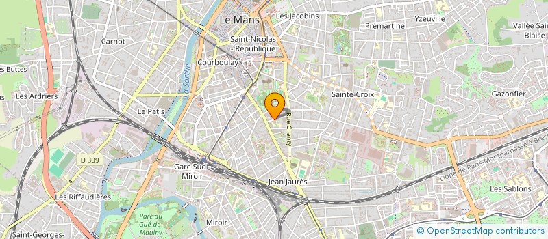 localisation de l'entreprise SAS BEAUVERGER  LE MANS