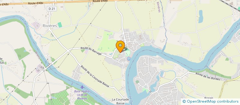 localisation de l'entreprise SAS BEBECHE  RIVIERES