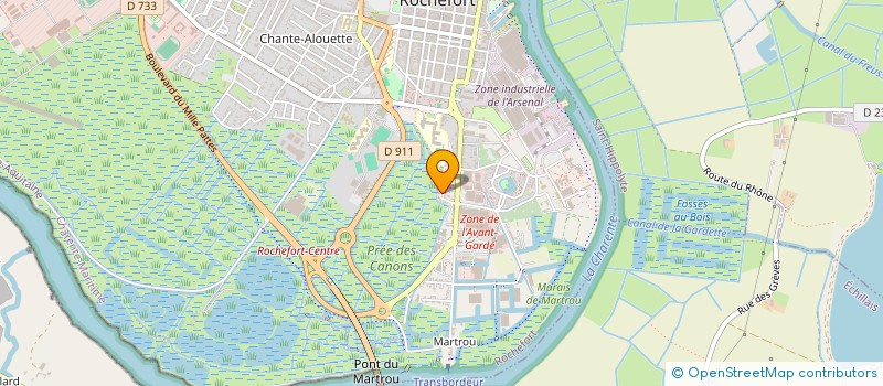 localisation de l'entreprise SAS BEGUE JEAN-YVES  ROCHEFORT