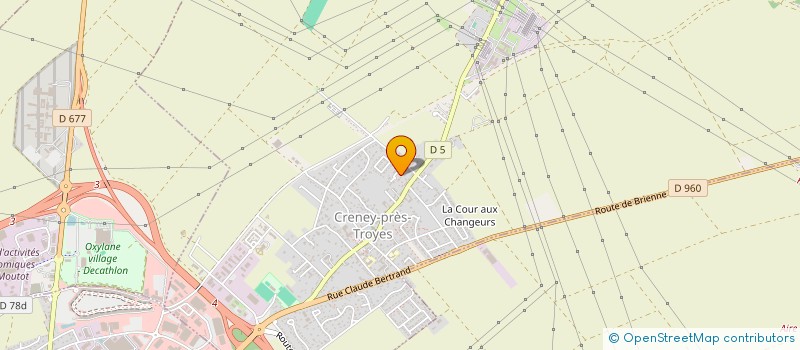 localisation de l'entreprise SAS BELLA à CRENEY-PRES-TROYES
