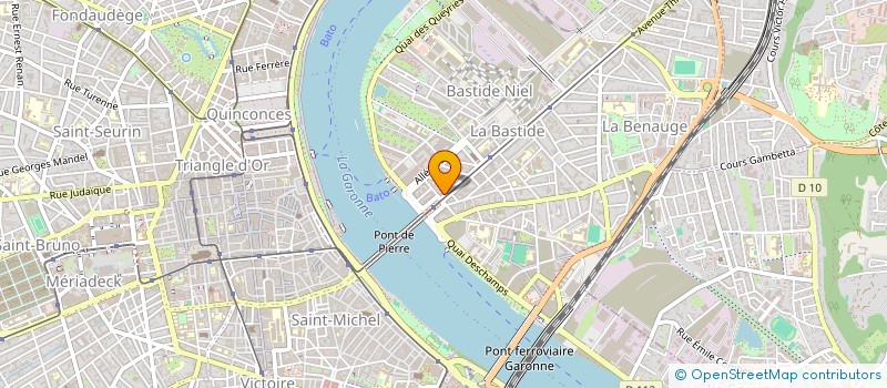 localisation de l'entreprise SAS BELLE RIVE  BORDEAUX