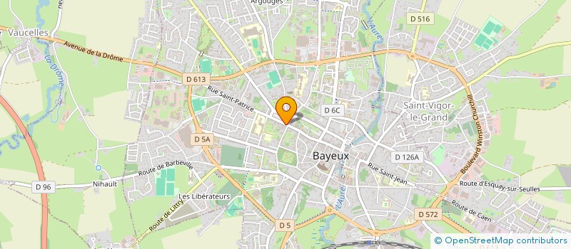 localisation de l'entreprise SAS BELLERY à BAYEUX