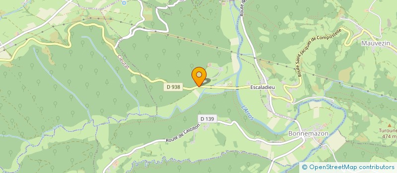 localisation de l'entreprise SAS BELLEVUE  BONNEMAZON