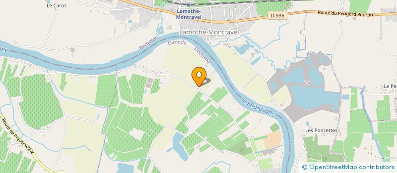 localisation de l'entreprise SAS BELORME ENERGIE  FLAUJAGUES