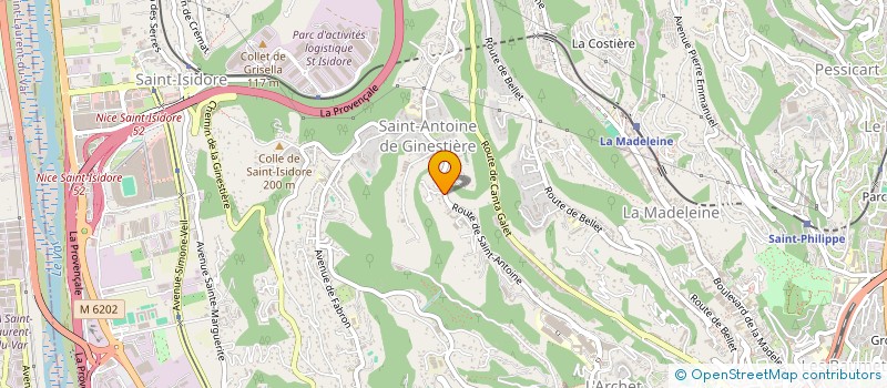 localisation de l'entreprise SAS BEN  NICE