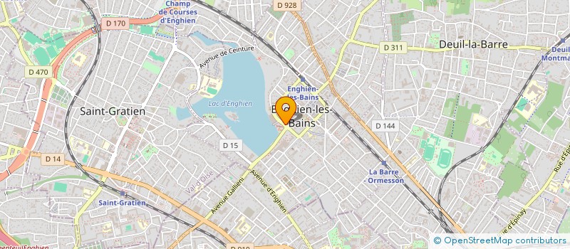 localisation de l'entreprise SAS BEN OPTIC à ENGHIEN-LES-BAINS