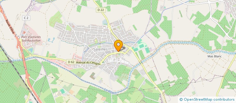 localisation de l'entreprise SAS BEN'S à SALEILLES