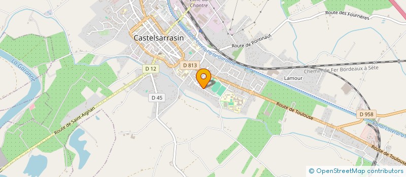 localisation de l'entreprise SAS BENAC HOLDING  CASTELSARRASIN