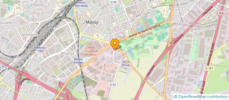 localisation de l'entreprise SAS BENCHK FRANCE à MASSY