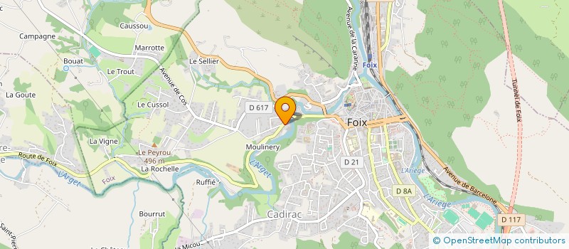 localisation de l'entreprise SAS BENOIT ELECTRIC à FOIX