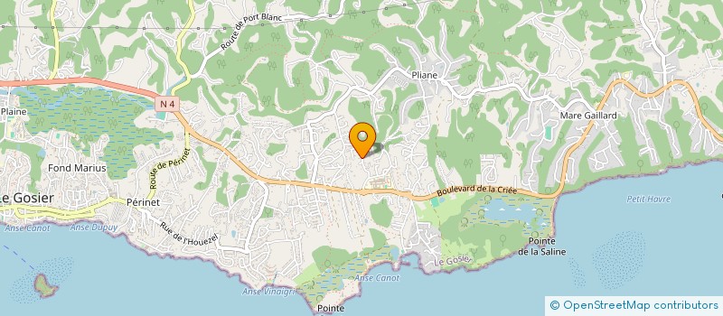 localisation de l'entreprise SAS BENS OTOPARTS  LE GOSIER