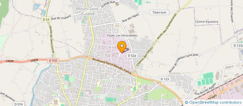 localisation de l'entreprise SAS BERAUD à MOURS-SAINT-EUSEBE