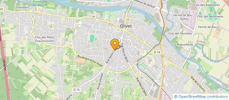 localisation de l'entreprise SAS BERDI à OLIVET