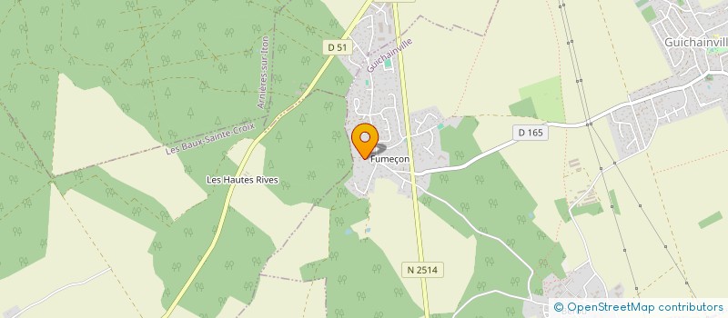 localisation de l'entreprise SAS BERNARD  GUICHAINVILLE