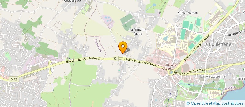 localisation de l'entreprise SAS BERNARD  SAINT-NAZAIRE
