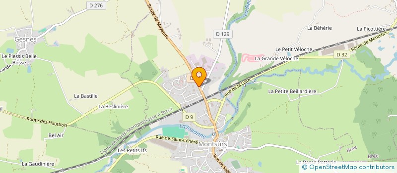 localisation de l'entreprise SAS BERNARD CHABRUN à MONTSURS