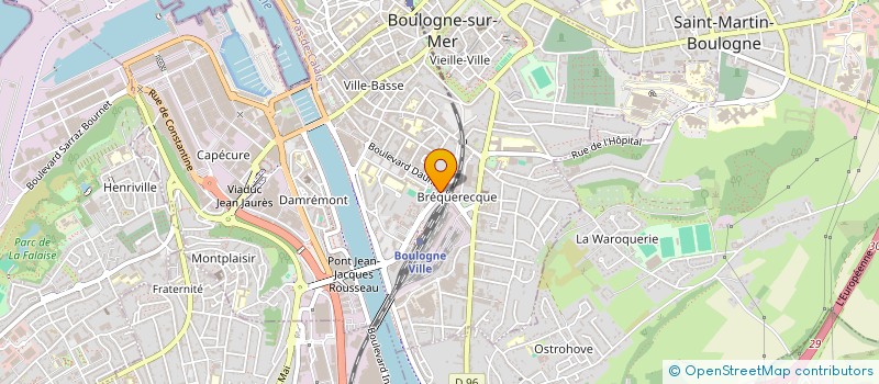 localisation de l'entreprise SAS BERNARD CHAILLOUX A2 à BOULOGNE-SUR-MER