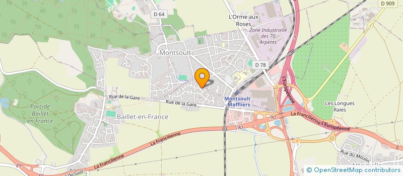 localisation de l'entreprise SAS BERNARD DROCOURT  BAILLET-EN-FRANCE