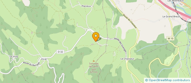 localisation de l'entreprise SAS BERNARD ENERGIE  SAINT-JUST-SAINT-RAMBERT