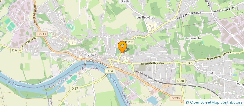 localisation de l'entreprise SAS BERNARD ROCHET à TREVOUX