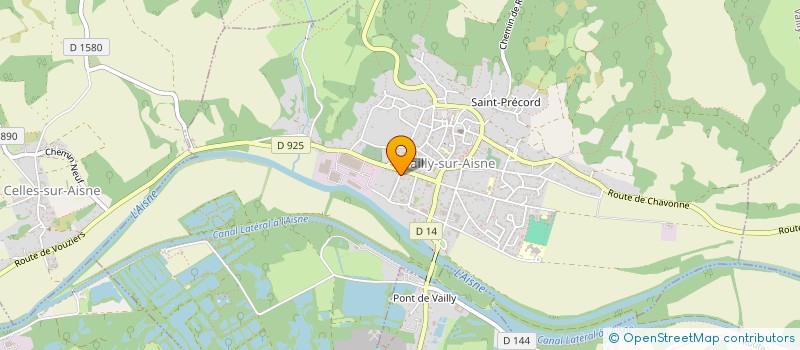 localisation de l'entreprise SAS BERNARDI DE BOIS MORIN  VAILLY-SUR-AISNE