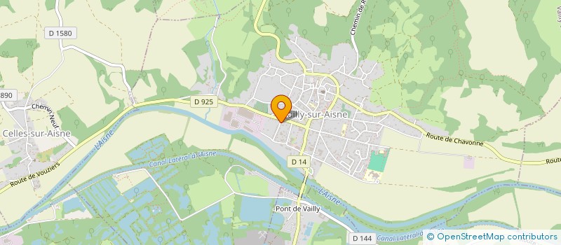 localisation de l'entreprise SAS BERNARDI PLAN DE LA CROIX ROUGE  VAILLY-SUR-AISNE