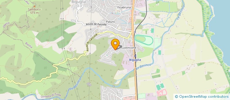 localisation de l'entreprise SAS BERNARDINI BRITISH CARS  SARROLA-CARCOPINO