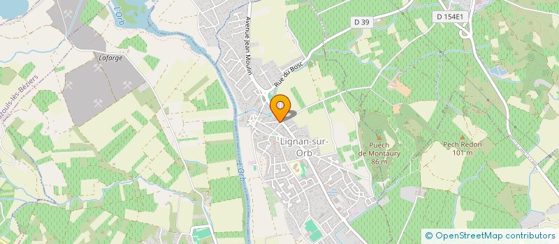 localisation de l'entreprise SAS BERRY à LIGNAN-SUR-ORB