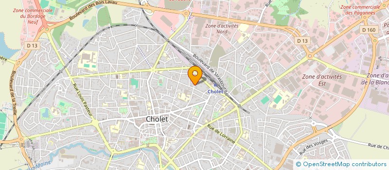 localisation de l'entreprise SAS BERSOCALU à CHOLET
