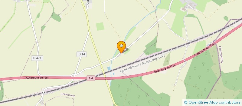 localisation de l'entreprise SAS BERTRAND  COURMONT