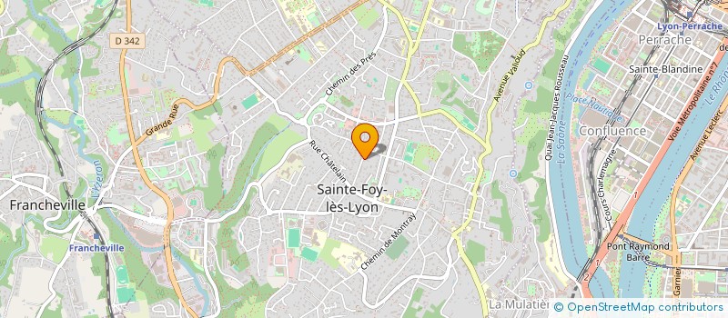 localisation de l'entreprise SAS BERTRAND RIGOULET à SAINTE-FOY-LES-LYON