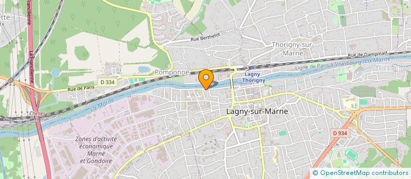 localisation de l'entreprise SAS BETON TECHNIQUE à LAGNY-SUR-MARNE