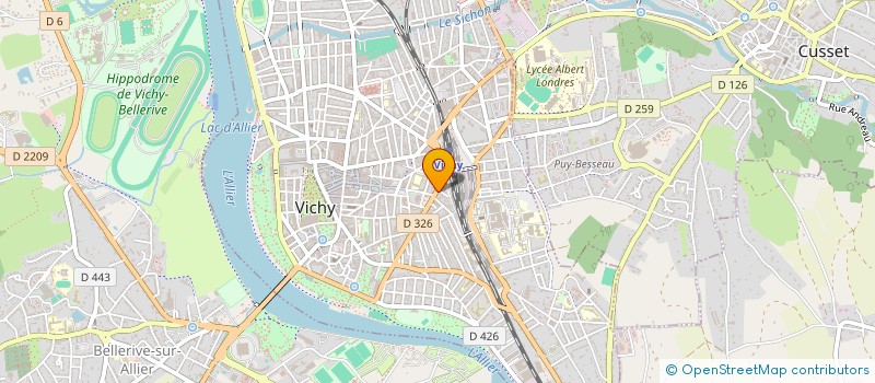 localisation de l'entreprise SAS BEURRIER à VICHY