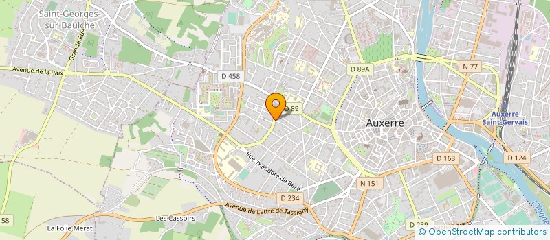 localisation de l'entreprise SAS BFN à AUXERRE