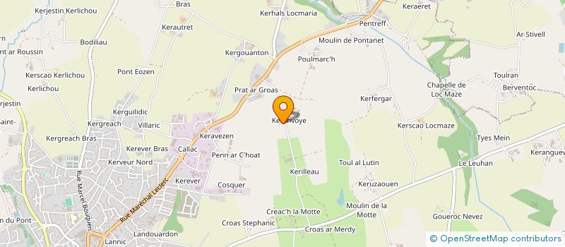 localisation de l'entreprise SAS BG IMMO 29  PLABENNEC