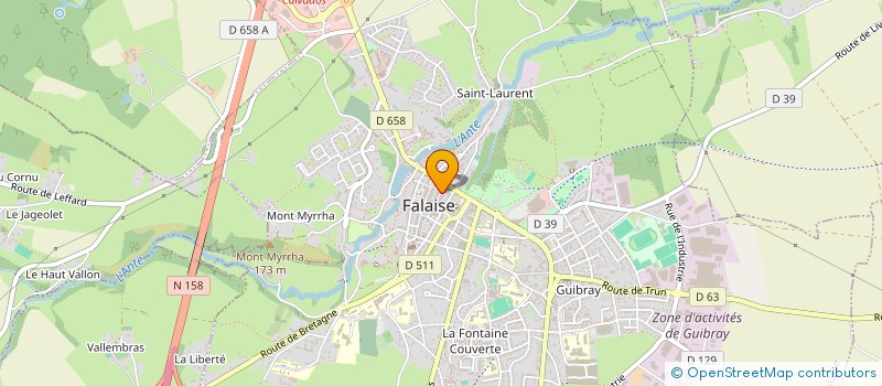 localisation de l'entreprise SAS BGFL à FALAISE