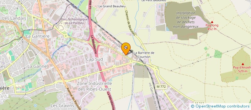 localisation de l'entreprise SAS BGM à CLERMONT-FERRAND