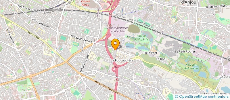 localisation de l'entreprise SAS BGM ETANCHEITE à ANGERS