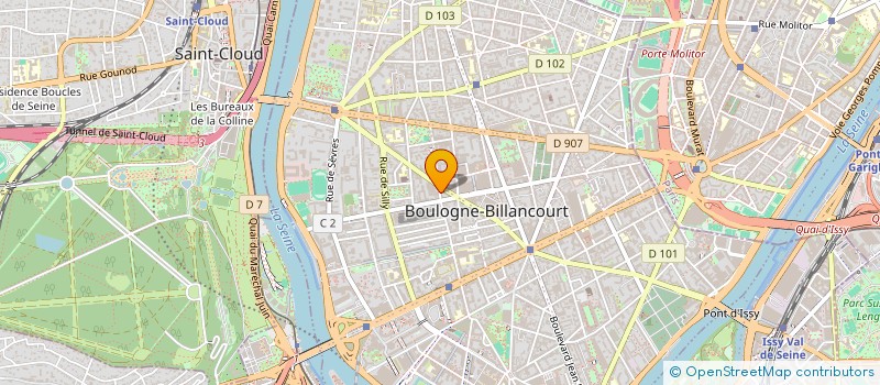 localisation de l'entreprise SAS BILLANCOURT à BOULOGNE-BILLANCOURT