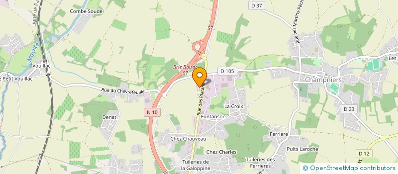 localisation de l'entreprise SAS BILLARD à CHAMPNIERS