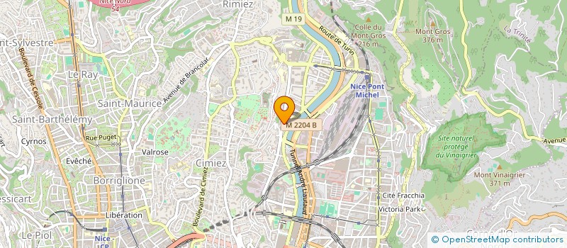 localisation de l'entreprise SAS BIN à NICE