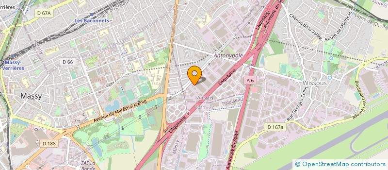 localisation de l'entreprise SAS BIO TONIC à ANTONY