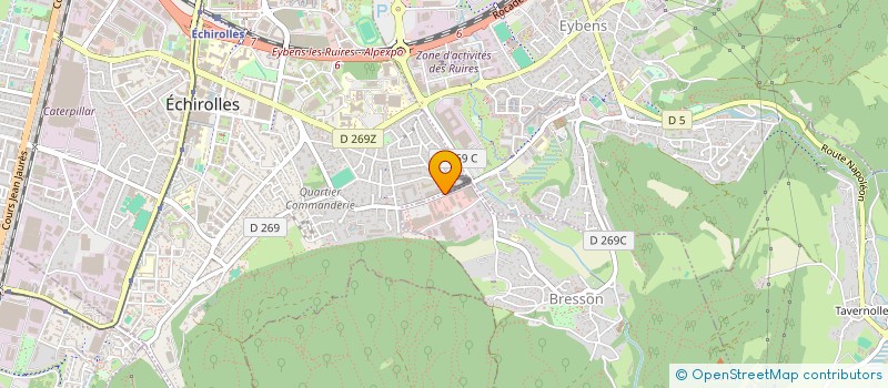 localisation de l'entreprise SAS BIOPAR2 à ECHIROLLES