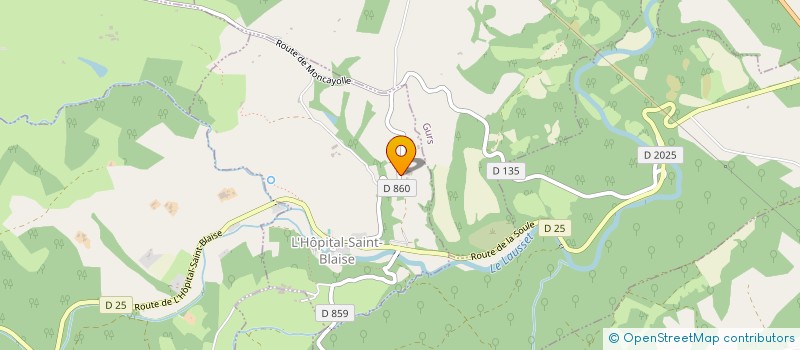 localisation de l'entreprise SAS BITALOU  L'HOPITAL-SAINT-BLAISE