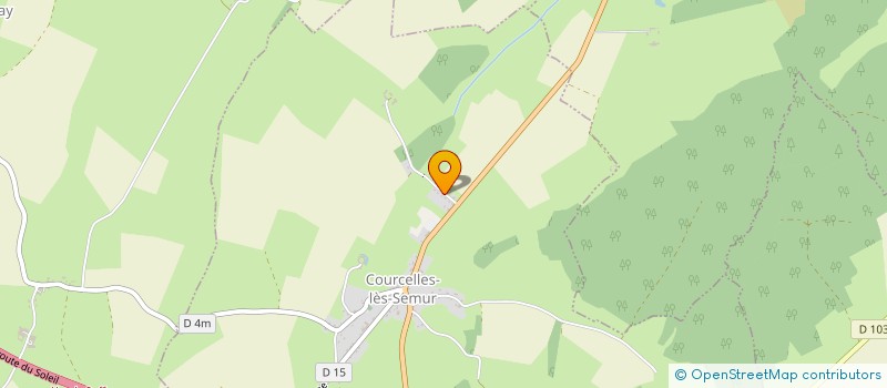 localisation de l'entreprise SAS BIZOUARD  COURCELLES-LES-SEMUR