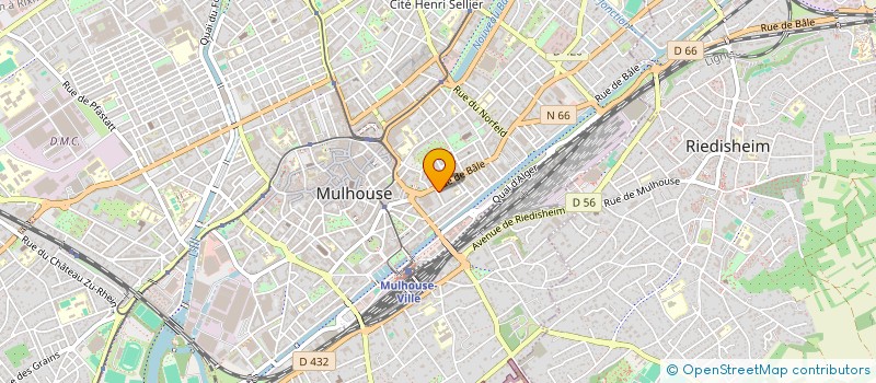 localisation de l'entreprise SAS BJ  MULHOUSE