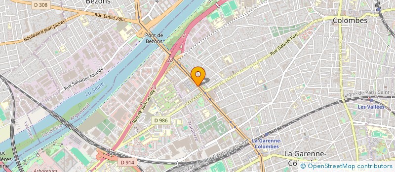 localisation de l'entreprise SAS BK à COLOMBES